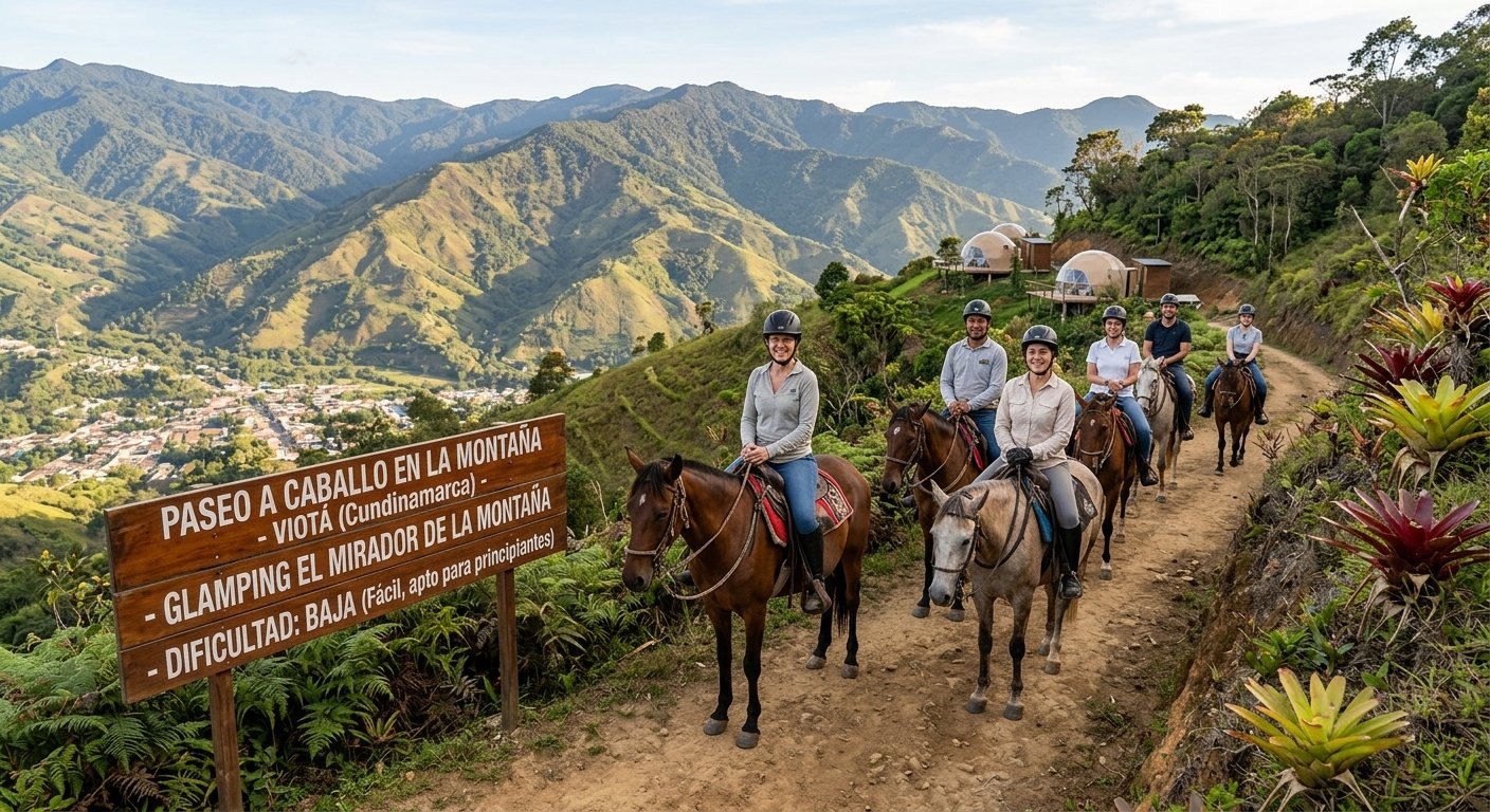 Paseo a caballo en la montaña de Viotá